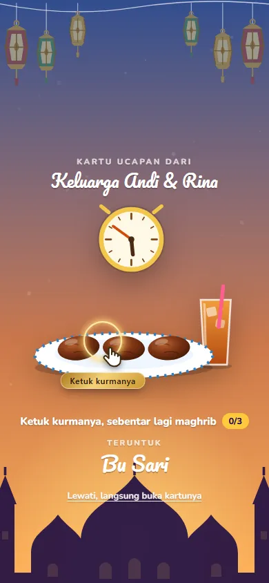 Kartu ucapan Lentera Ceria