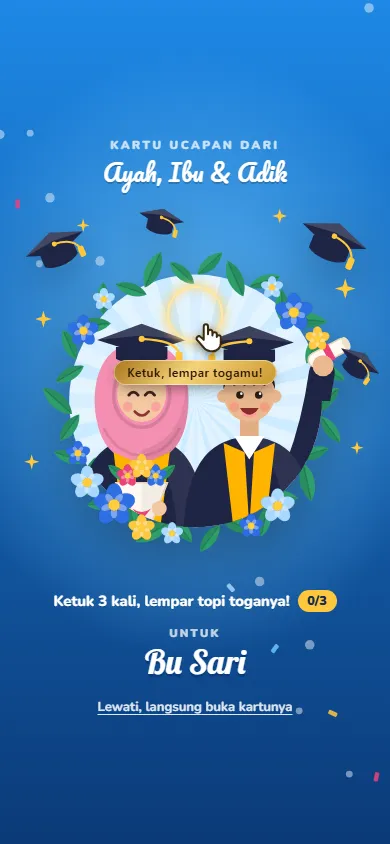 Kartu ucapan Toga Ceria