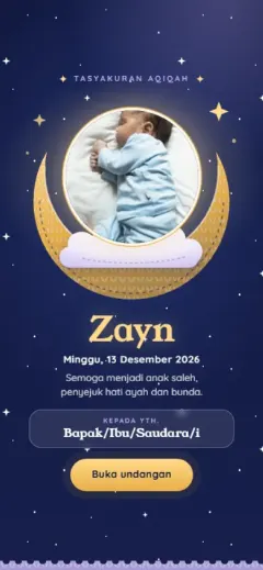 Template Bulan Sabit Lelap