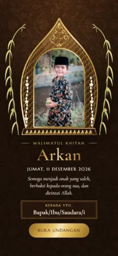 Template Blangkon Cilik