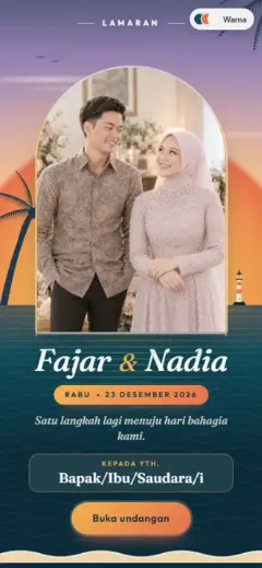 Template Pantai Senja