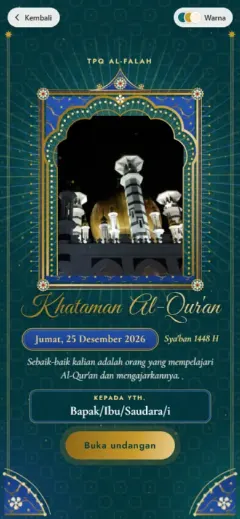 Template Khatam Mushaf