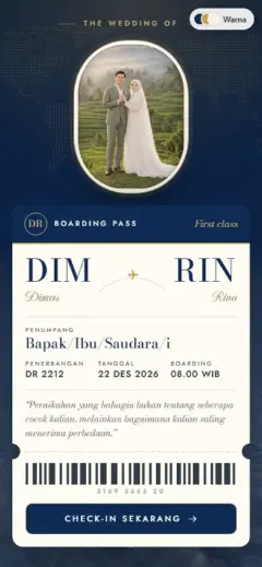 Template Boarding Pass