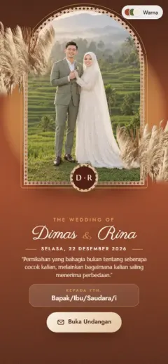 Template Boho Pampas