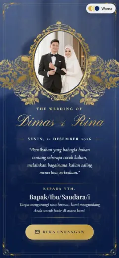 Template Navy Gold