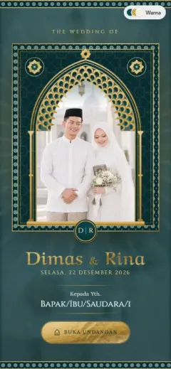 Template Signature Mihrab Nur