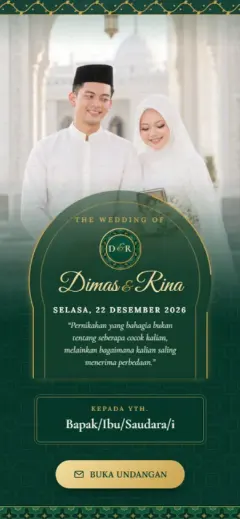 Template Syar'i Hijau Emas