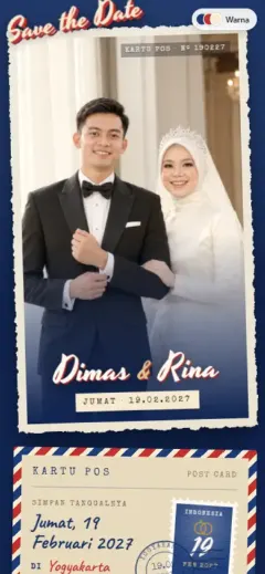 Template Kartu Pos