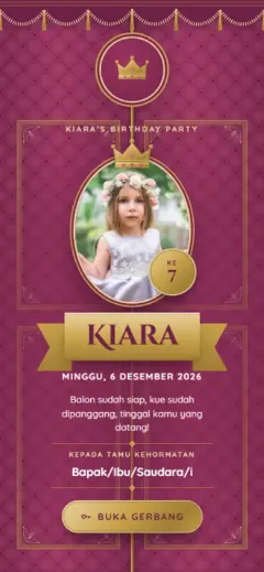 Template Putri Kerajaan