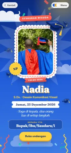 Template Lempar Toga